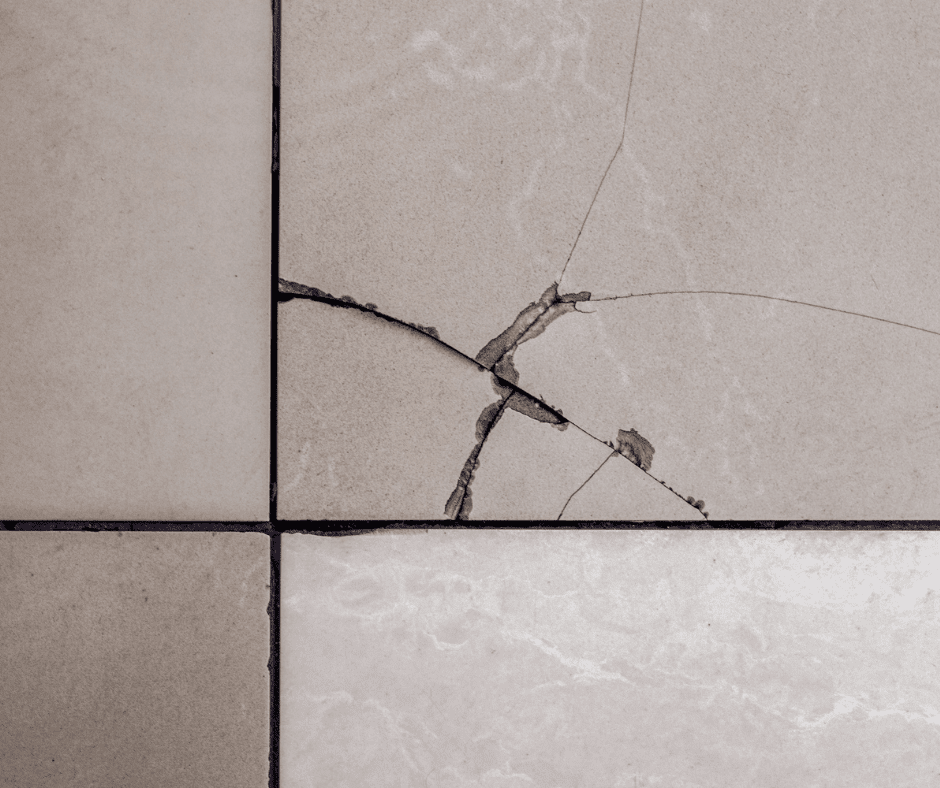 Cracked Tile Corners and Loose Edges