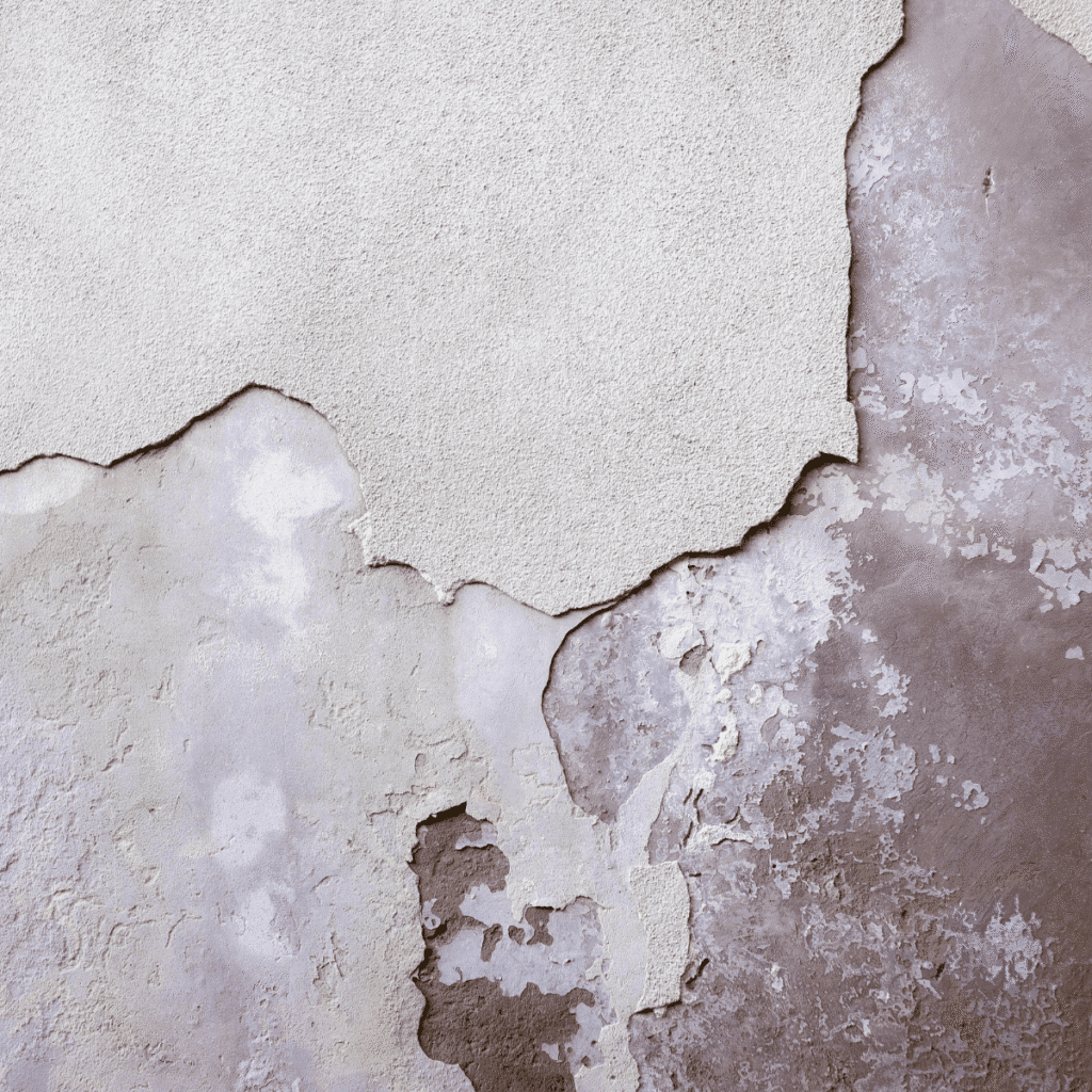 Finished wall surface ready for painting after repair