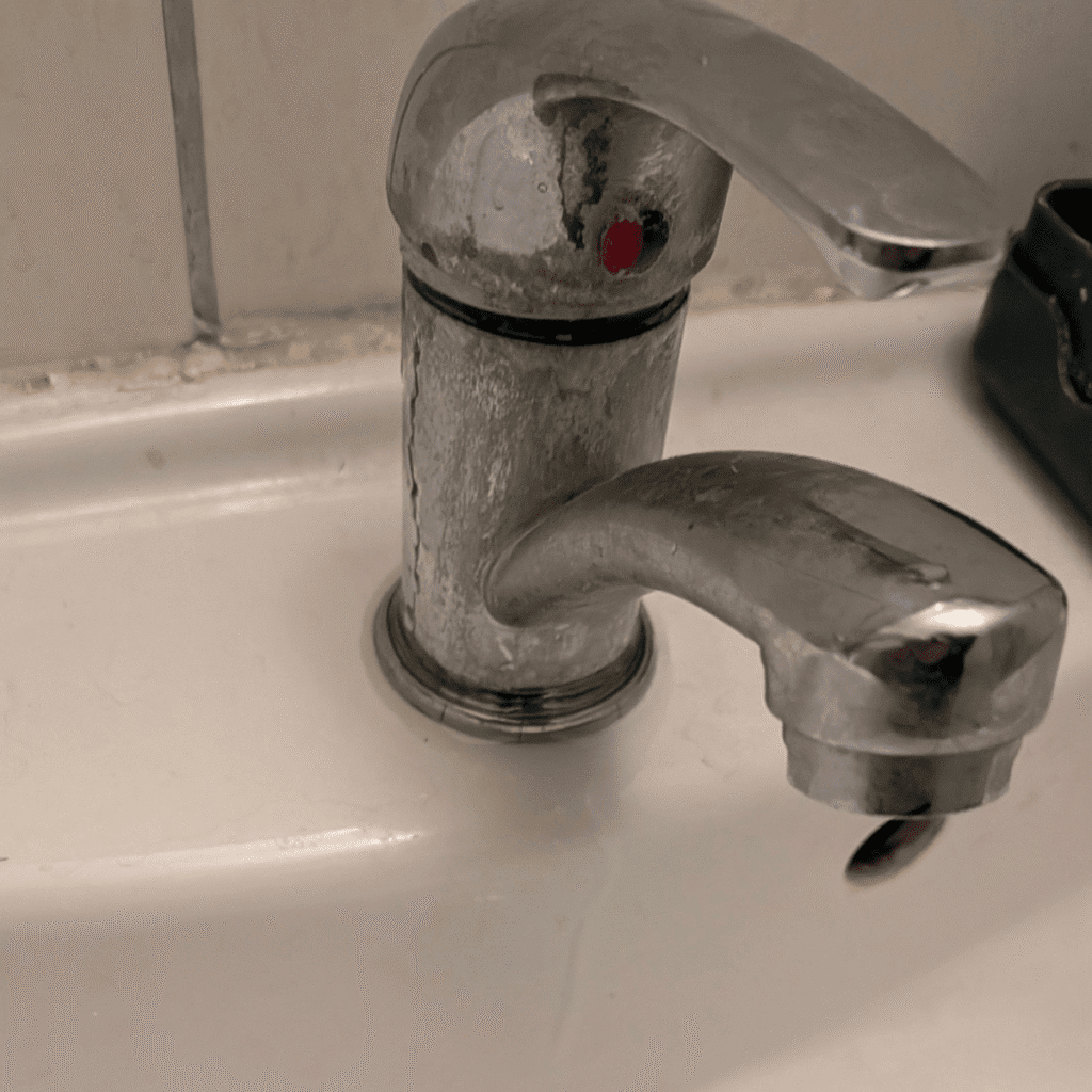 New faucet being installed with secure plumbing connections