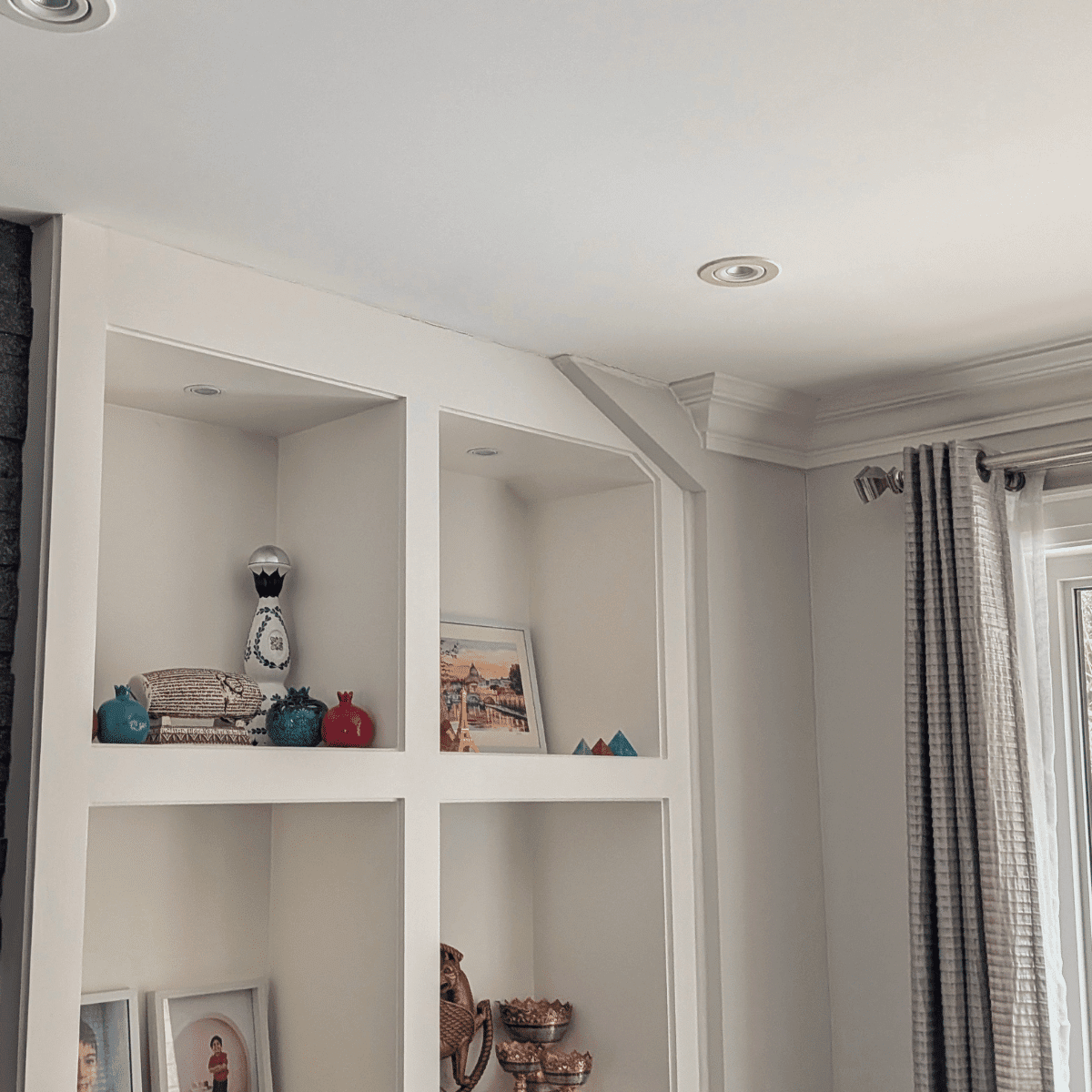 Freshly painted room with clean and modern look