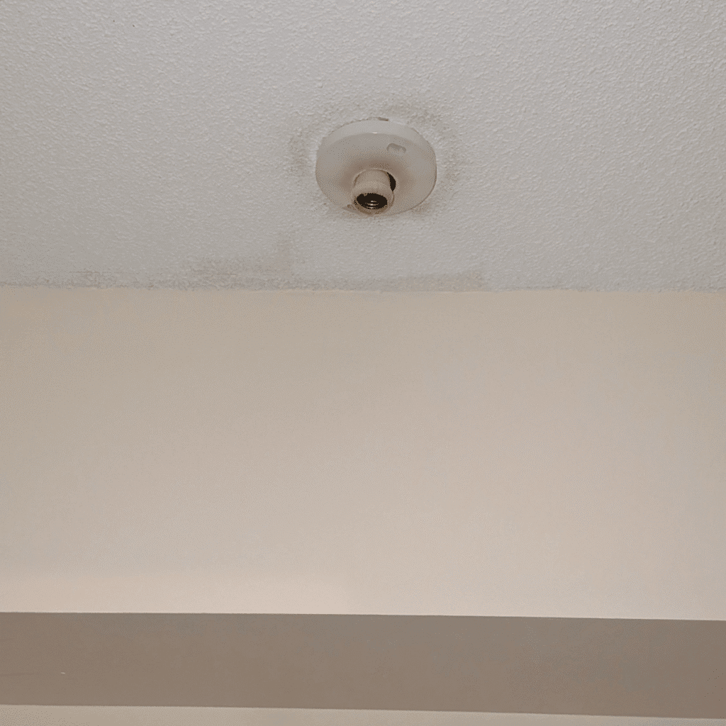 Interior walls being painted with smooth finish