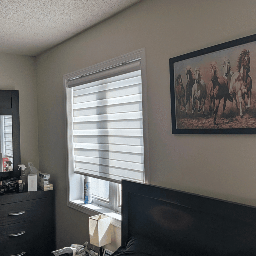 Clean and freshly painted room with even color