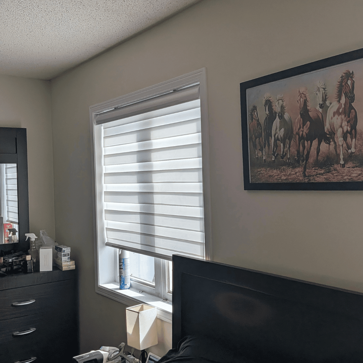 Clean and freshly painted room with even color
