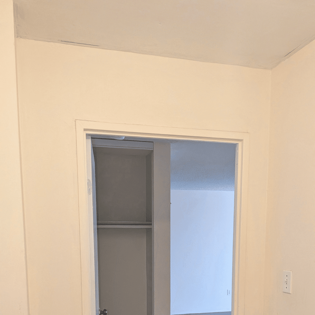 Freshly painted room with clean and modern look