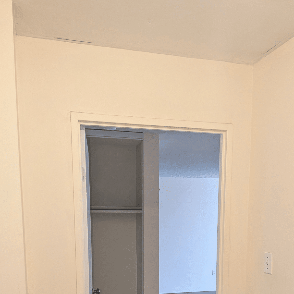 Freshly painted room with clean and modern look