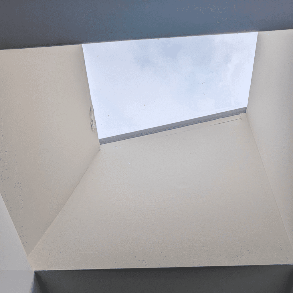 Freshly painted room with clean and modern look