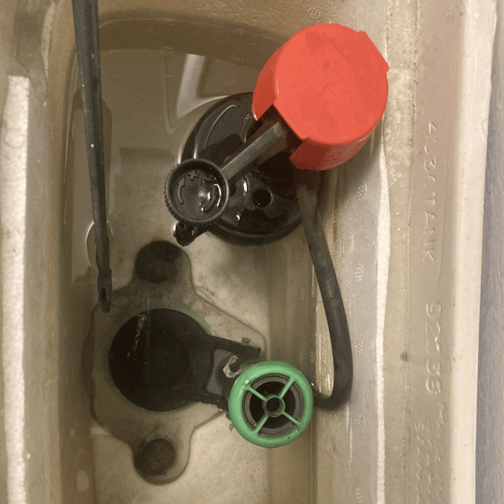 Installing new toilet flapper for proper seal