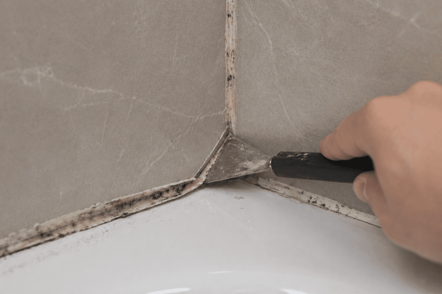removing old bathroom caulking Richmond Hill