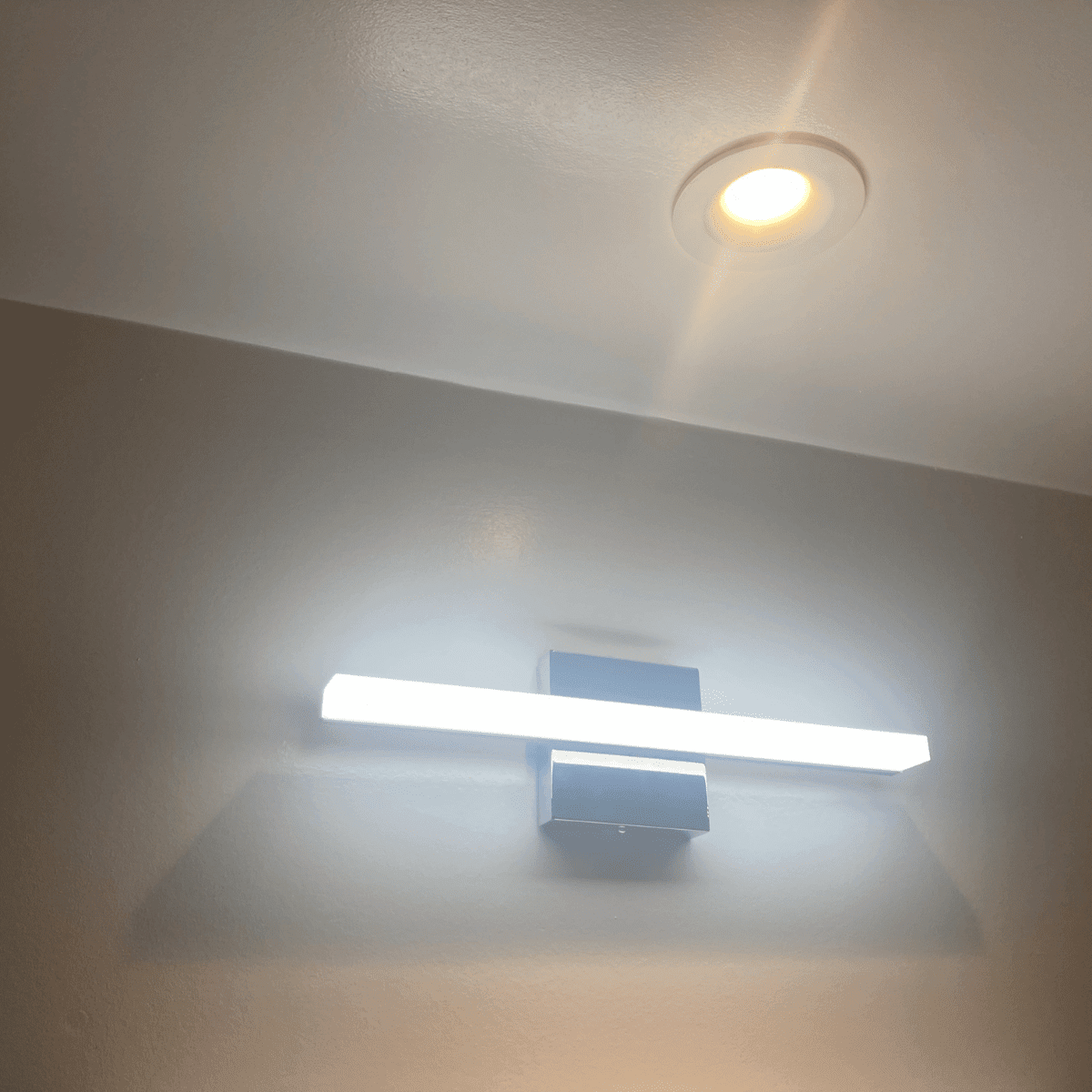 bathroom wall light fixture installation modern vanity lighting clean setup