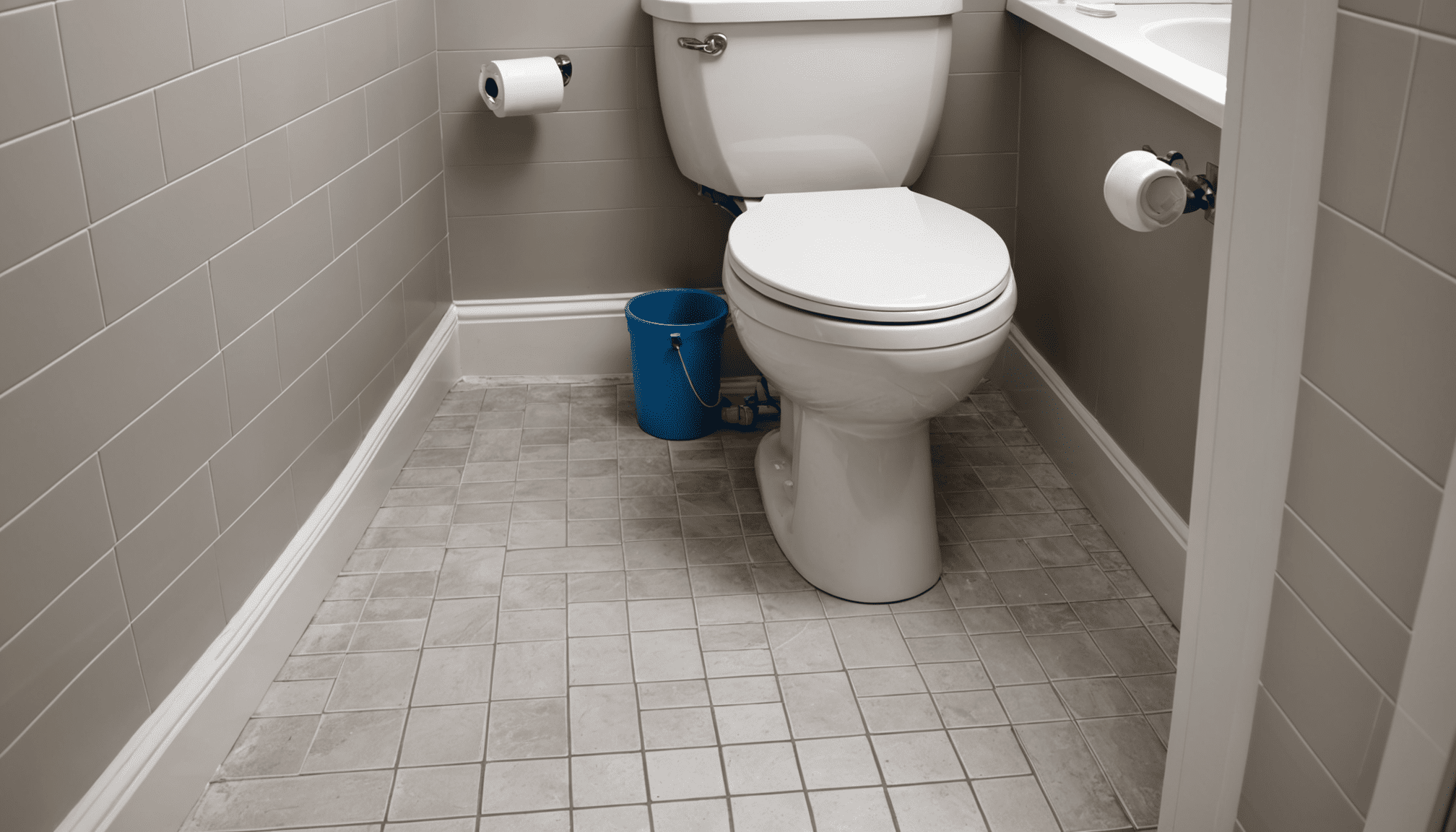 Clean toilet area after bathroom maintenance Toronto
