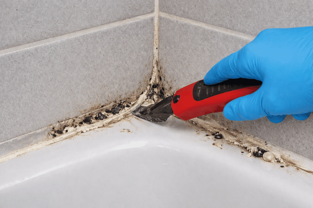 shower caulking Toronto removal and resealing process