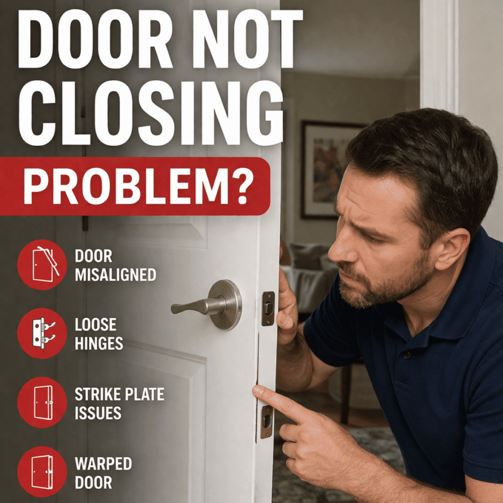 door repair Toronto door not closing properly