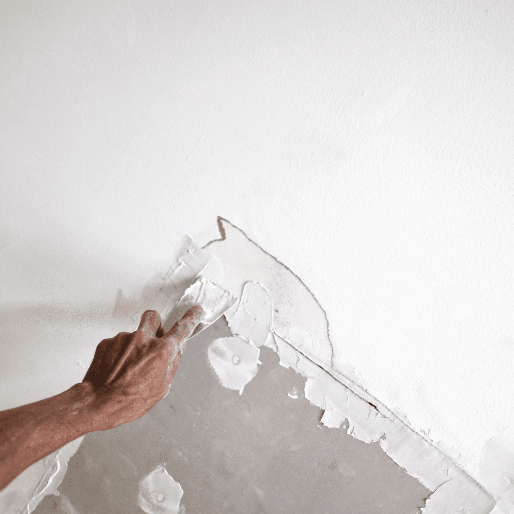 drywall repair Toronto before and after wall damage fix