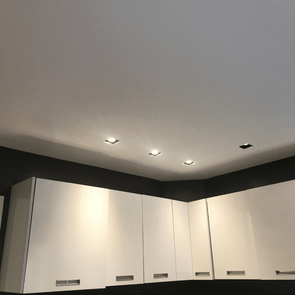 Finished ceiling painting with smooth professional look