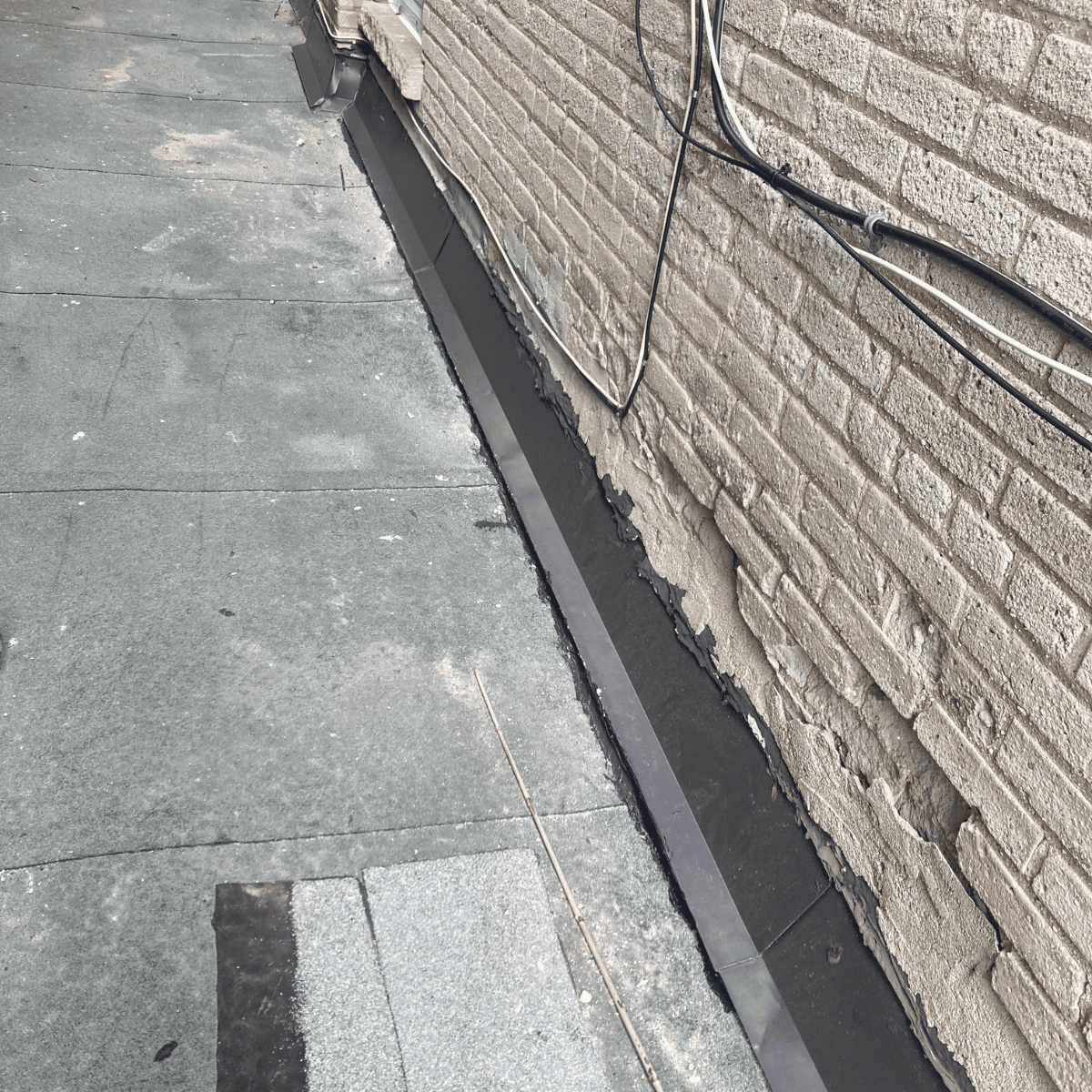 repaired soffit clean roof edge exterior finished look