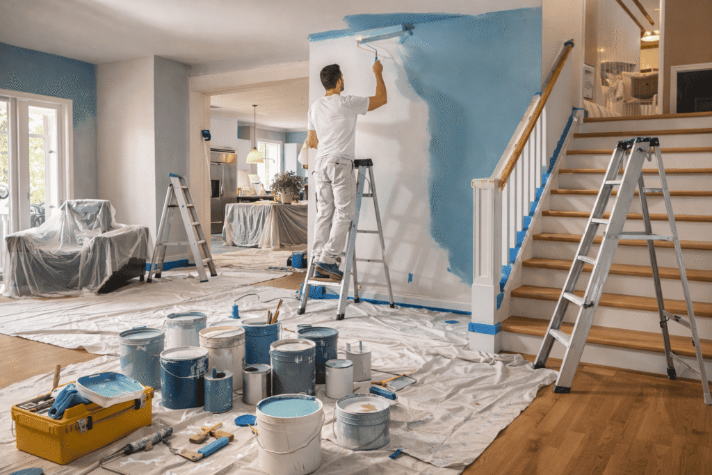 interior painting Toronto wall painting process