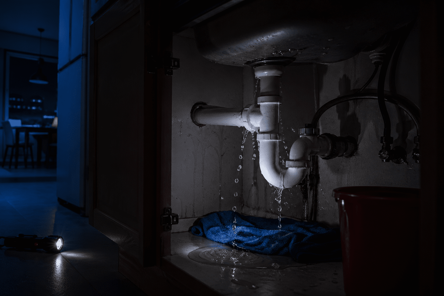 emergency handyman Toronto leaking pipe night problem