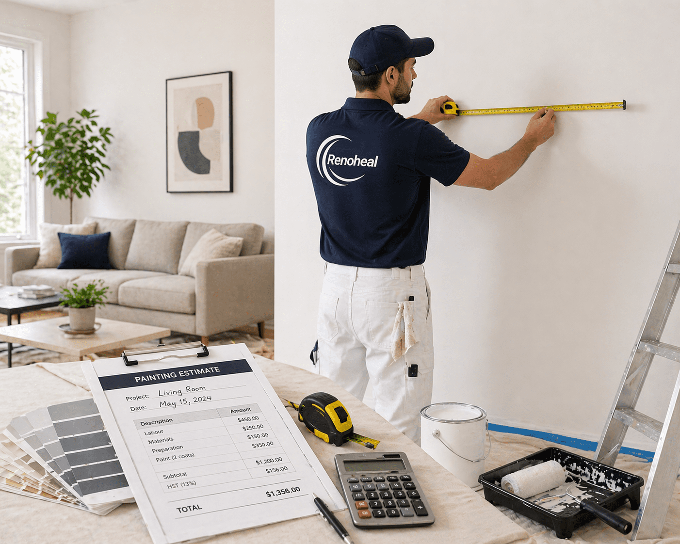 painting services Toronto cost estimate room walls