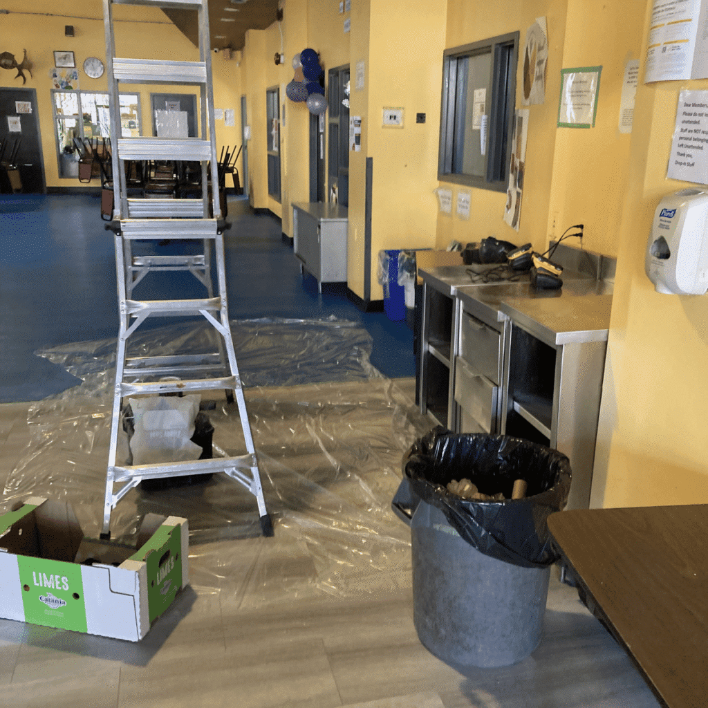 Ceiling preparation work before plastering and finishing