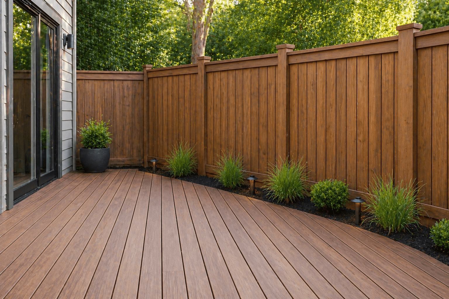 professional deck and fence repair Toronto clean finished outdoor