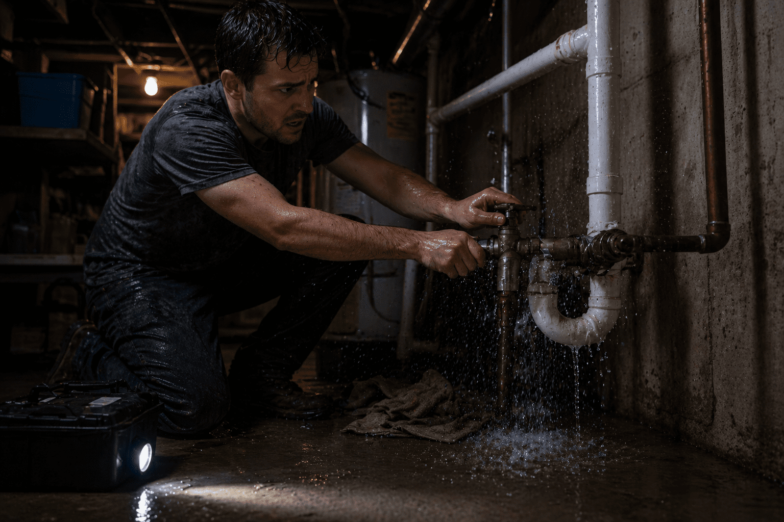 emergency handyman Toronto turning off water valve