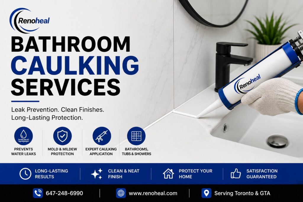 best bathroom caulking service in toronto