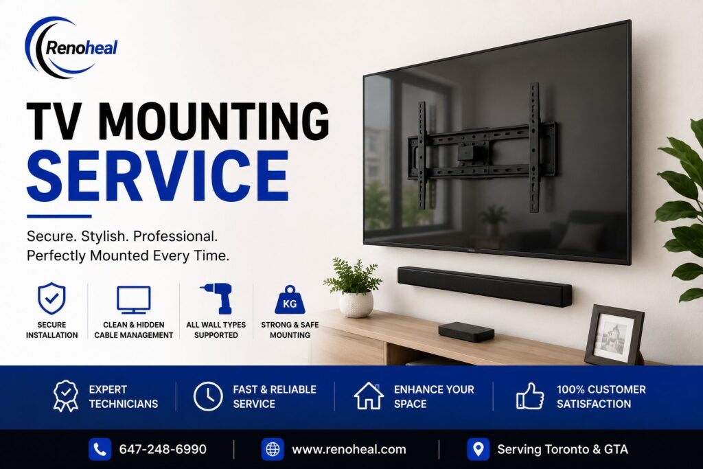 professional TV mounting service IN Toronto and GTA