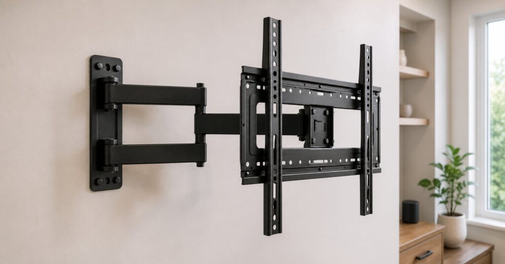 perfectly level TV installation on wall