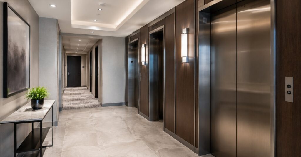 ompleted condo repair project clean modern interior