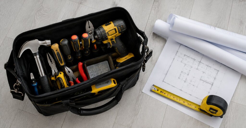 handyman performing multiple home repairs