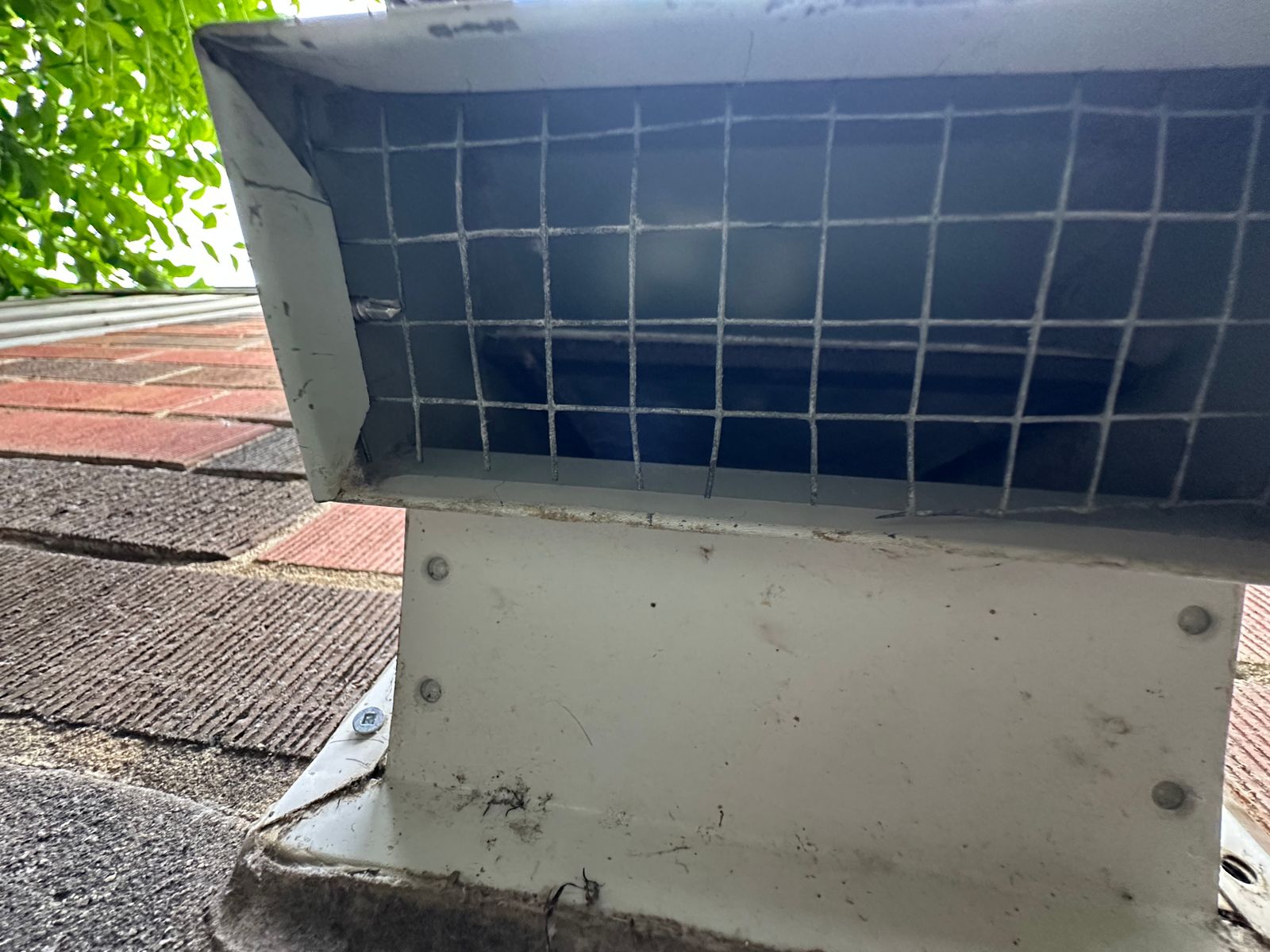 Bathroom fan cleaning in Toronto — exterior roof vent cap