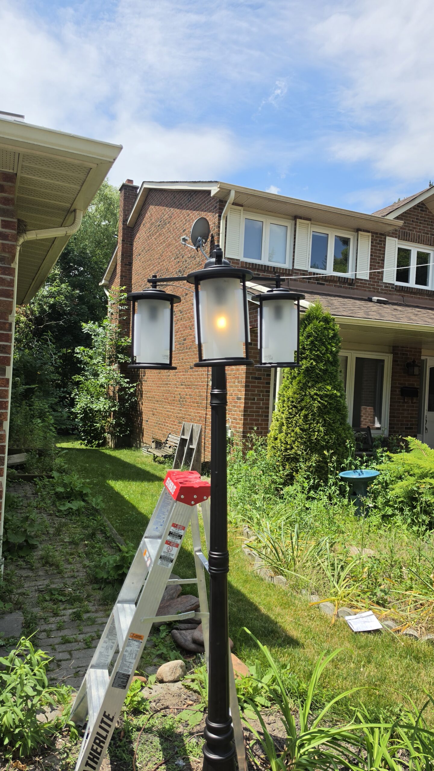 outdoor lamp post installation Toronto — RenoHeal project photo 2