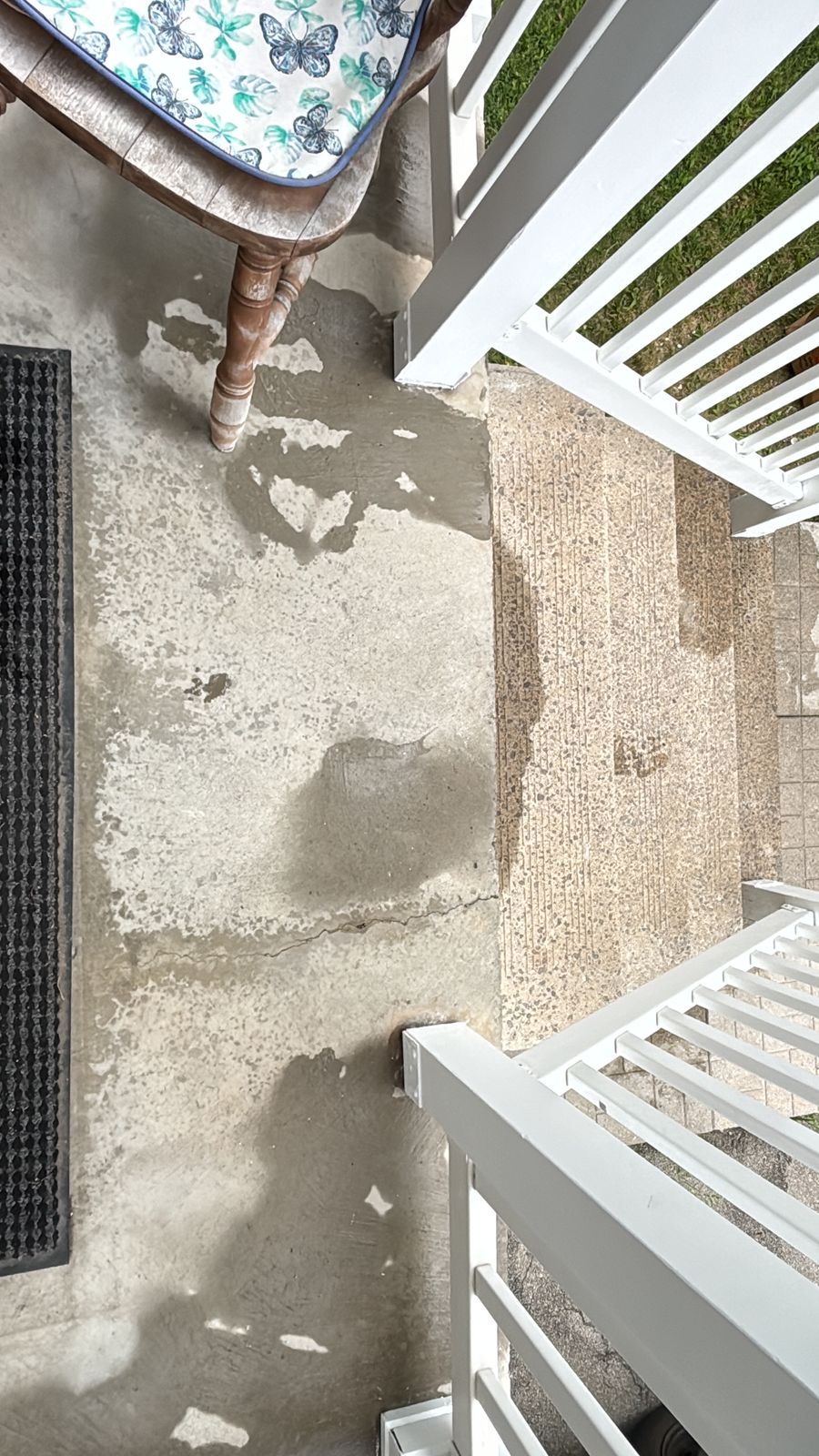 Stained interlock pavers before paver stain removal and resealing in Mississauga